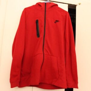 Nike Tech Red Full-Zip Hoodie